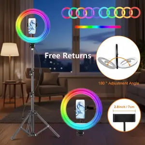 10 Inch Ring Light with Tripod ,Tripod for Smartphone with Selfie Mobile Phone Tripod Holder with  for Photography, YouTube, TikTok,#a rodeluz #led ring light#SummerWins#FathersDayGift