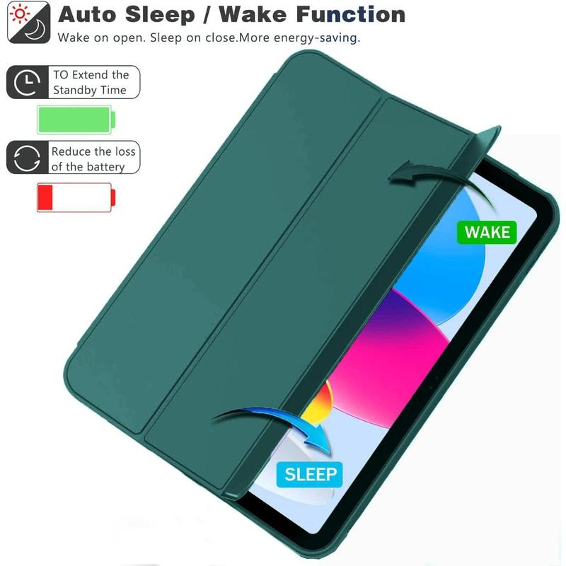 Smart Case For IPad 11th/10th Gen (A16, 2025/2022) - PU Leather & PC, Auto Wake/Sleep, Stand