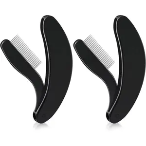 Foldable Eyelash Comb Separator Folding Lash Comb Eyebrow Mascara Applicator Eyelash Definer Arc Designed Cosmetic Brushes Tool