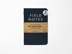 FIeld Notes Pitch Black Memo Book Set of 3
