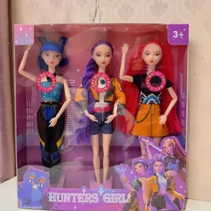 Hot High Quality Music style Anime Kpop Demon Hunters Doll Vinyl Toy Rumi Mira Zoey Demon Hunt Holiday gifts for Childrens