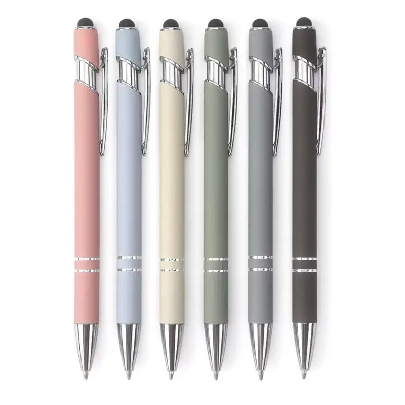 2-in-1 Stylus Pen & Smooth Ballpoint - Anti-Slip Grip Seamless Writing Touchscreen Compatible Writing Tool