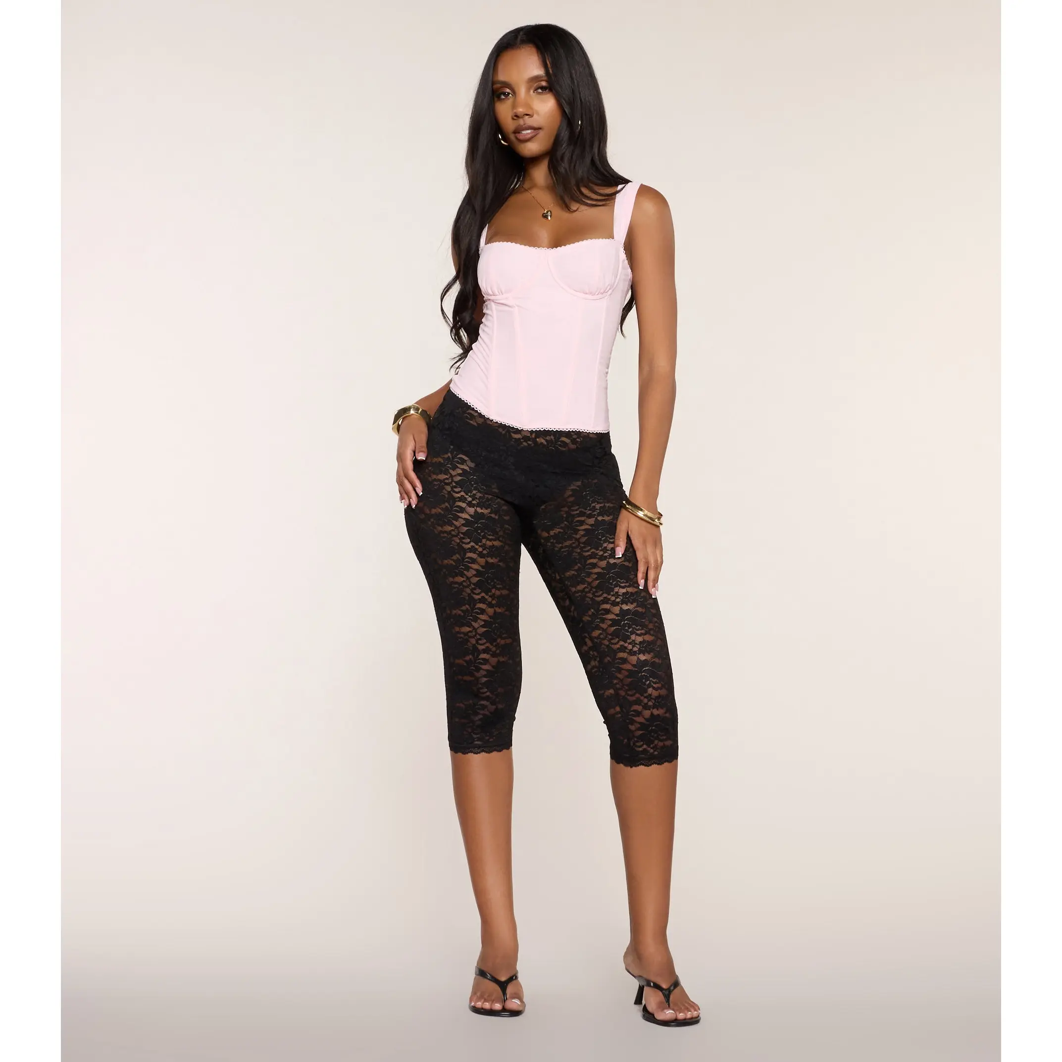 lace capri pants - TikTok Shop