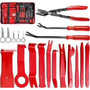19 count Trim , Auto Clip Pliers Fastener Remover Set,  Tool Repair Kit, Fastener Clips Removal  Tool for Panel, Audio, Dash, Window, Clip and Upholstery with Storage Bag