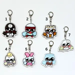 Dandy's World Acrylic Keychain, Dandys World Double Side, Brightney, Gigi, Glisten, Connie, Flutter, Poppy, Shrimpo, Dandys World Gift, Perfect Accessories for key, bag, gift for friend