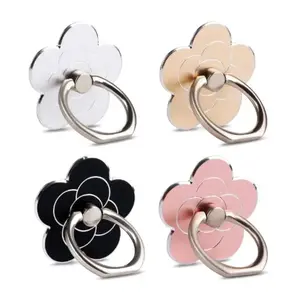 4-Pack Floral Phone Ring Stand – 360° Rotating Metal Finger Grip Kickstand