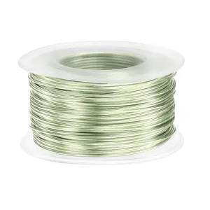 HARFINGTON 18 Gauge Aluminum Craft Wire 1.0mm 98.5ft Flexible Bendable Anodized Metal Jewelry Sculpting Wire for Jewelry Making Modelling Craft DIY, Grass Green