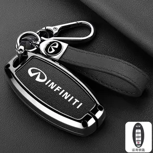 Leather Car Smart Key Case Cover Keyless Protector Holder For INFINITI EX25 FX35 Q30 Q50 FX37 QX55 QX70 FX45 FX50 G25 G35 G37