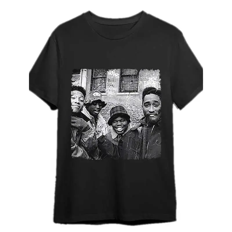 Juice 90old Tupac 90s Hip Hop Movie Graphic T-Shirt Men's Unique Retro Rap Casual Cast Photo Print Short Sleeve Tee Streetwear Cotton Menswear Top
