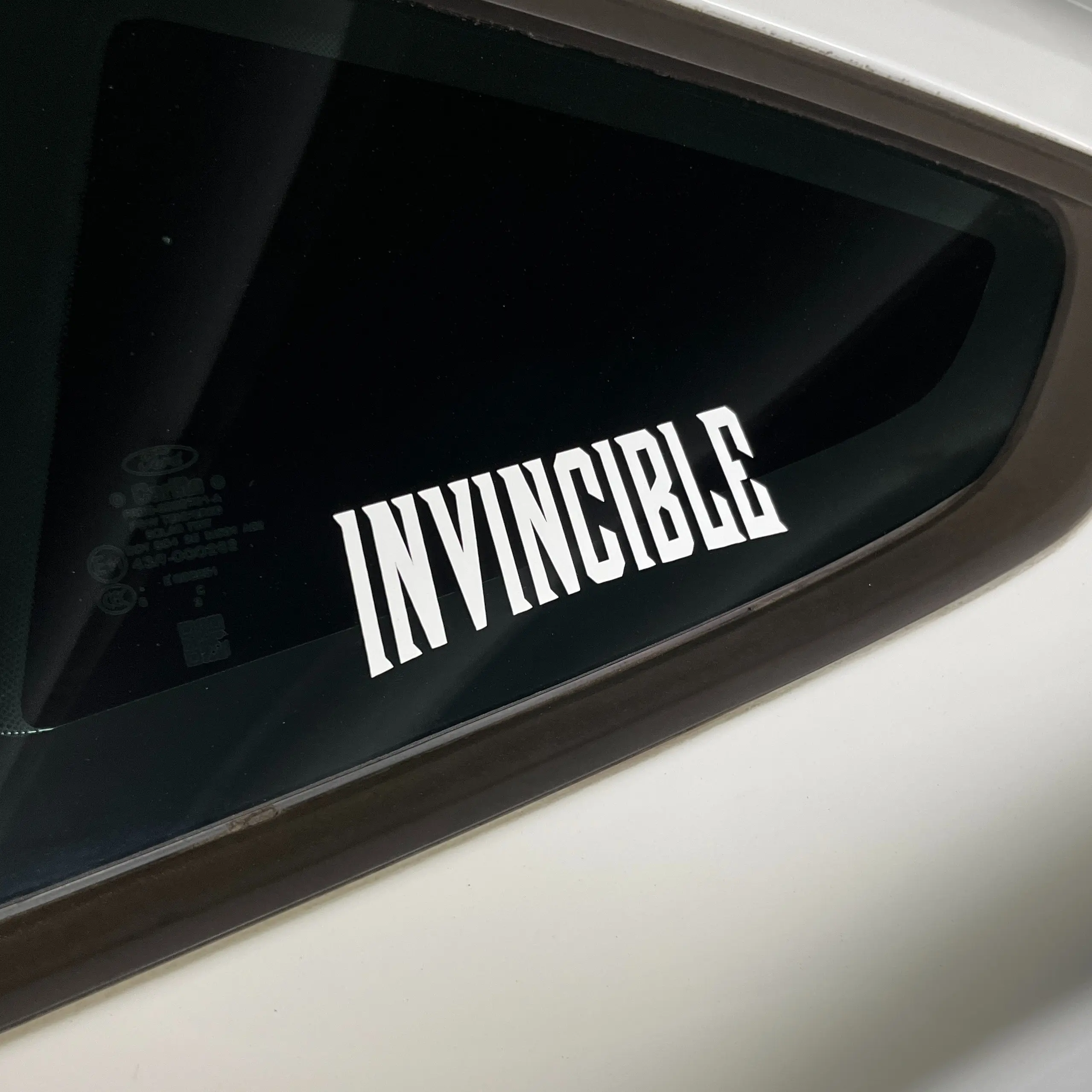 "Invincible" Car Decal - High-Quality Waterproof Vinyl