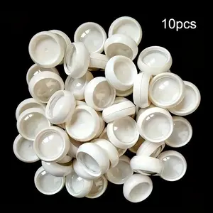 10 Transparent Plastic Storage Bottles with Screw Caps, Low Allergy Mini Makeup Containers, Travel Size Leak-Proof Jars for Skincare