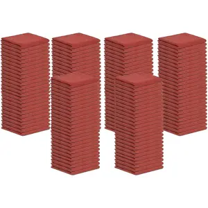 Cotton Shop Towels Red - (Pack of 150) Size 14x14 Inches Cleaning Rags - Absorbent Shop Rags and Multipurpose Cleaning Towels for Automobiles, Industries, Garage and Homes