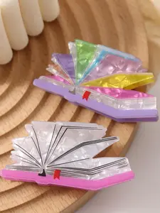 Women's Cartoon Multicolor Book Hair Claw, Simple Cute Design, Perfect for Daily Use, Back-To-School Season, Half-Up Hairstyle Accessory, Hair Clip