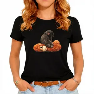 Monkey Punch Graphic Shirt, Punch Monkey Shirt, Baby Monkey Holding Plush Toy T-Shirt, Animal Lover Gift, Cute Cozy Shirt