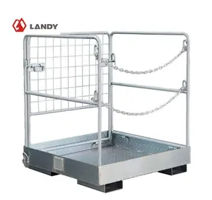 Landy Attachments 36"x36" Forklift Safety Cage Heavy Duty Forklift Man Basket,1150lbs Capacity Work Platform