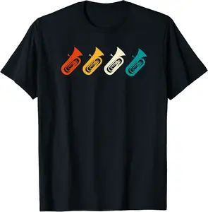 Vintage Tuba - tuba player, brass music, marching band T-Shirt - Gabriellef Shop 79B08SSD71WZ