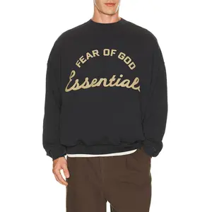 Fear of God ESSENTIALS Training 90's Crewneck Sweatshirt in Faded Black