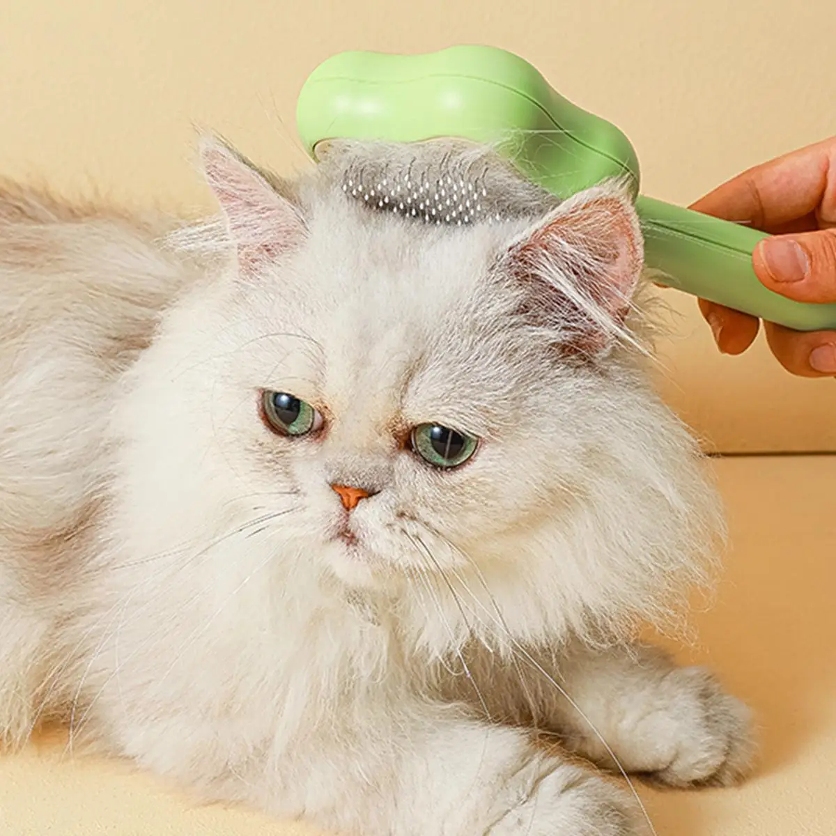 Cat Grooming Brush Self Cleaning Slicker Dogs Cats Doggy Pet Kittens, Shedding Button Self Cleaning Cat Comb Hair Brush for Indoor Cats, Dog Desheddin