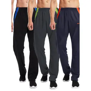 2024 3-Pack Men's Athletic Pants With Pockets, Slim Fit Tapered Joggers, Breathable Fabric, Perfect For Running, Gym, And Loungewear