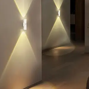 USB Rechargeable Motion Sensor Wall Light with Adjustable Brightness, Dimmable Wall Lamp, 3 Color Options for Cabinets, Stairways & Indoor Use, Ideal for Home Lighting