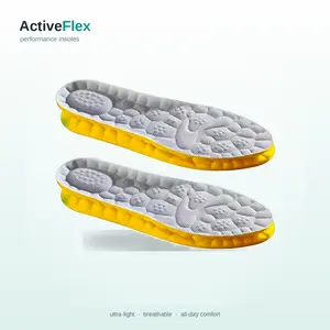 4D Cloud Technology PU Sole Sports Insoles For Shoes Soft Breathable Shock Absorption Cushion Running Orthopedic Care Insoles Football