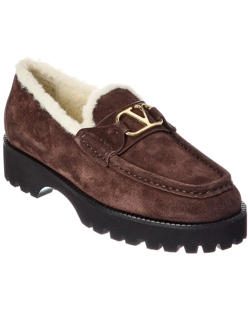 Valentino VLogo Signature Suede Loafer