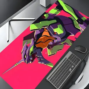 Mechanical Warrior Pattern Mouse Pad, Rectangle Gaming Non-slip Rubber Base Mousepad, Office Desk Keyboard Mouse Mat for Home Office Game Room Desk