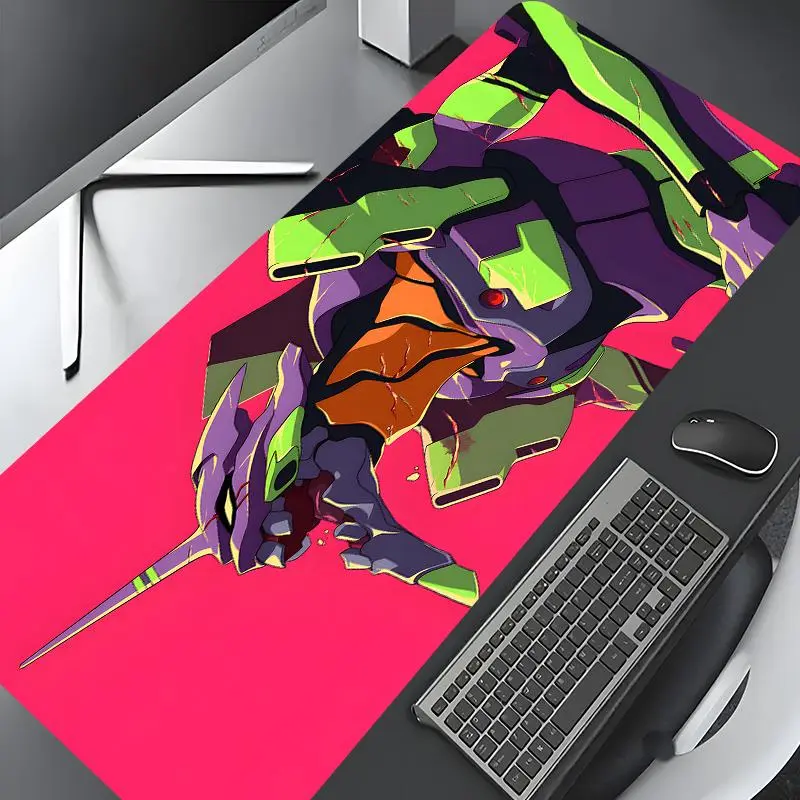 Mechanical Warrior Pattern Mouse Pad, Rectangle Gaming Non-slip Rubber Base Mousepad, Office Desk Keyboard Mouse Mat for Home Office Game Room Desk