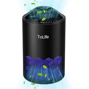 ToLife K1 Air Purifier: HEPA Filter for Pet Allergies & Dust! Portable, Baby-Friendly & Low-Noise Sleep Mode - Perfect for Home & Office