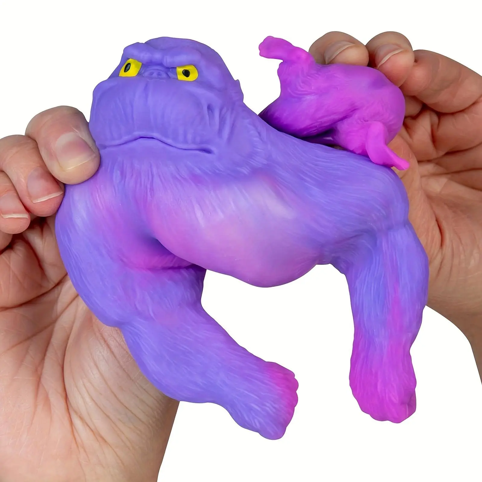Funkee Monkee Squishy Gorilla Fidget Animal Toy - Stretchy Sensory Stress Reliever, Anxiety Relief Item, Squeeze Stress Ball, Squishy Character for Children's Holiday Gifts, Classroom Rewards
