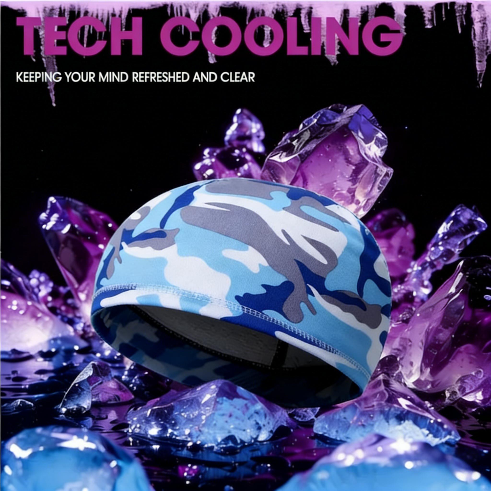 5Pcs Unisex Camo UPF 50+ UV Protection Cooling Skull Cap Helmet Liner | CyclingTok MotorcycleTok GymTok OutdoorTok SunSafeTok Breathable Sweat Wicking Hat | for Running Cycling Hiking Gym Summer Outdoor Sports