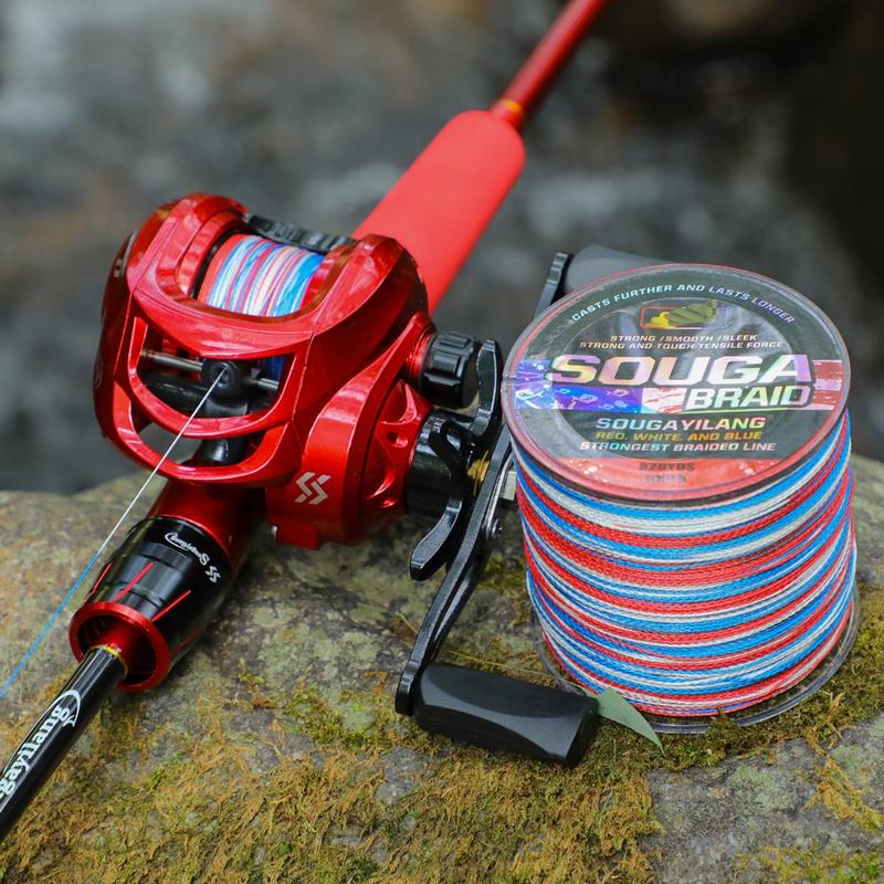 Sougayilang Fishing Line 300M/328YDS 6 Color Braided Fishing Lines  4-Strands 8-Strands PE Spinning Fishing Reel Braided Line