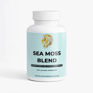 Sea Moss Blend - 60 Capsules | Supports Energy & Overall Homeostasis | 100% Natural Ingredients | Organic Irish Moss, Bladderwrack, Burdock root