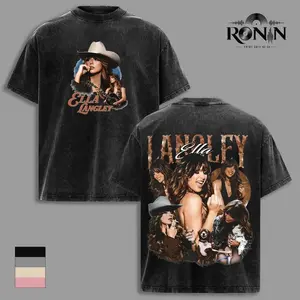 Ella Langley Graphic T-Shirt, Oversized Cotton Tee, Country Music Aesthetic Shirt, TX Vibe Western Streetwear Unisex EVL