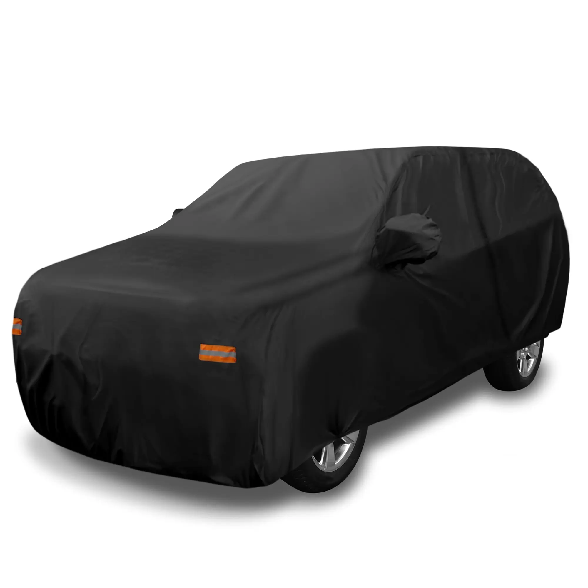 SUV Car Cover for Chevrolet Tahoe 4 Door 2007-2024 Outdoor Waterproof Sun Rain Dust Wind Snow Protection 190T PU W/ Driver Door Zipper
