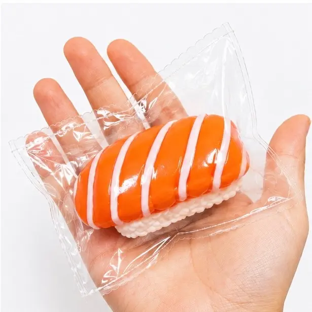 Salmon Nigiri Squishy Toy – Kawaii Sushi Collectible | Soft Fidget Toy