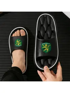 Sporting CP Fans Slippers, Comfortable Non-Slip Indoor House Slippers with Team Lion Logo, Soft Lightweight Slip-on Shoes for Men Women, Ideal for Bedroom Living Room Loungewear, Perfect Gift for