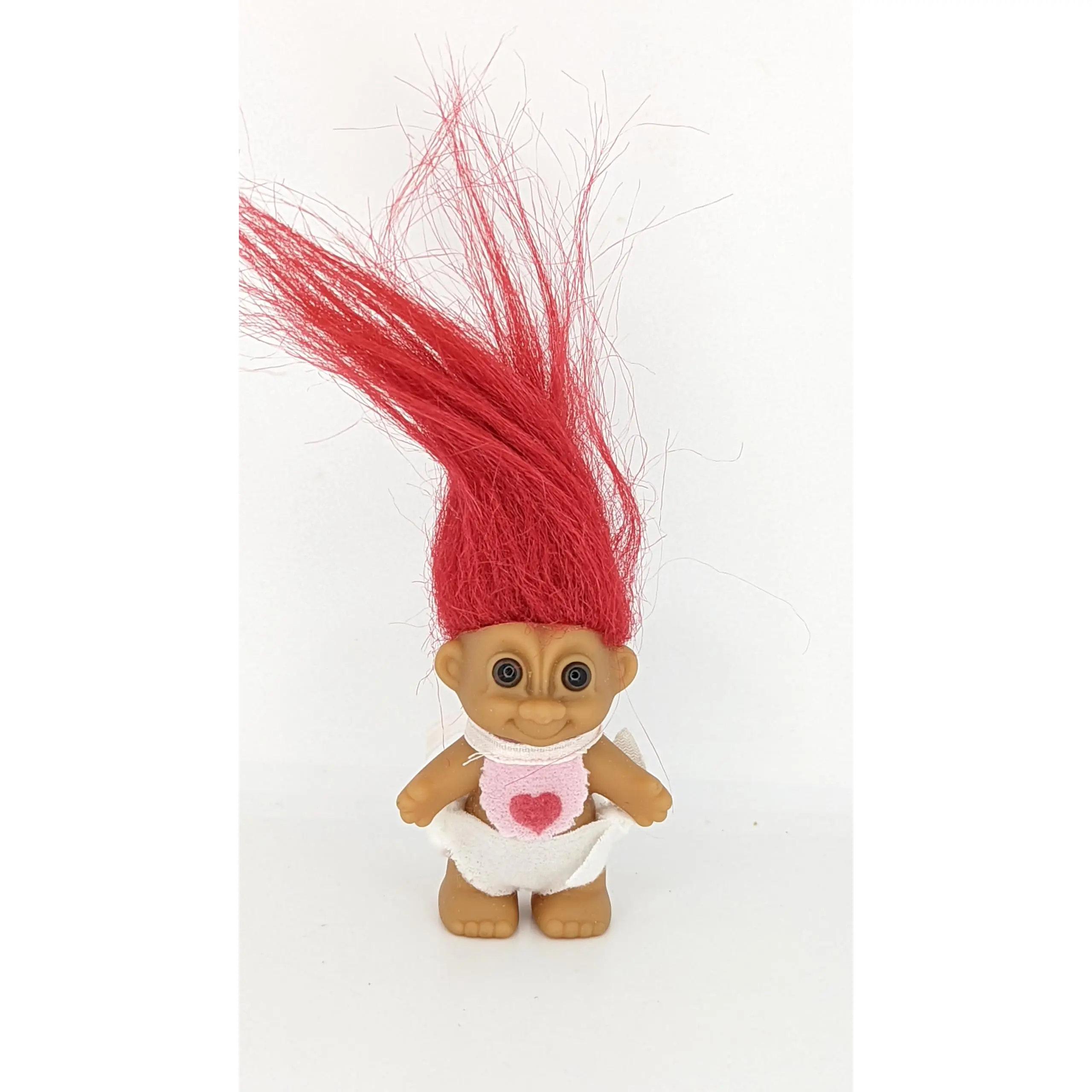 Troll Doll Russ Red Hair OOAK Vintage Retro 2 inch Valentine Gift