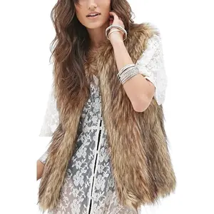 Women's Fashion Autumn and Winter Warm Short Faux Fur Vests
