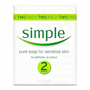 Simple Pure Soap For Sensitive Skin Women 2 ct