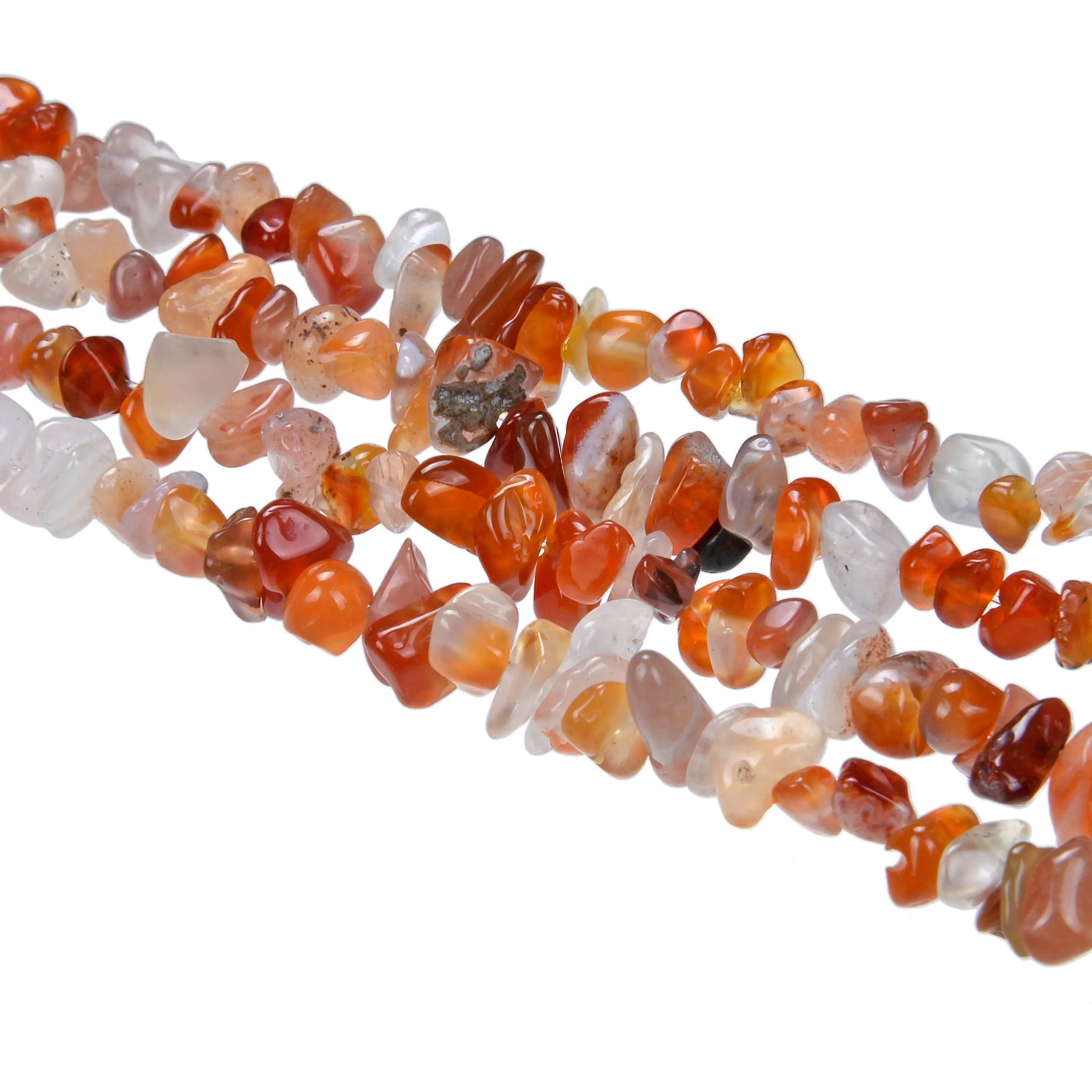 Carnelian Irregular Pebble Nugget Chips Beads Approx 7-8mm 34" Strand
