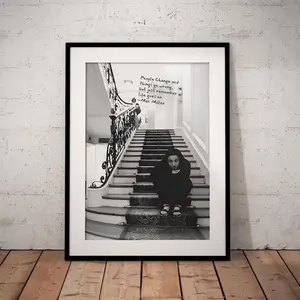 Mac Miller Poster with Quote, Black & White Lyrics Wall Art, Minimalist Hip Hop Music Print