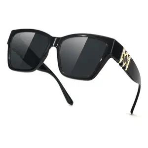 Meeloog Fit Over Sunglasses for Women Polarized Stylish Cateye Shades Go Over Glass Women for Driving Large ST0065