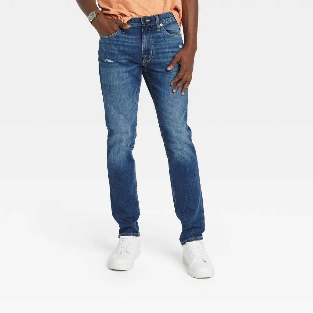 Goodfellow & Co Men's Mid Rise Slim Fit Skinny Leg Full Jeans Heavyweight Fabric Menswear Goodfellow & Co Men's Mid Rise Slim Fit Skinny Leg Full Jeans Heavyweight Fabric Menswear