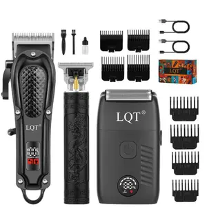 LQT Wireless electric hair clipper and portable razor set for hair design and trimming sideburns. USB charging. Household children's hair shaving. Sculpting and shaping