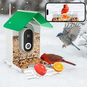 Smart Bird Feeder with Camera, AI Bird Identification (8000+ Species), Auto Video Capture & App Alerts, Outdoor WiFi Bird Watching Camera for Bird Lovers & Backyard Gifts