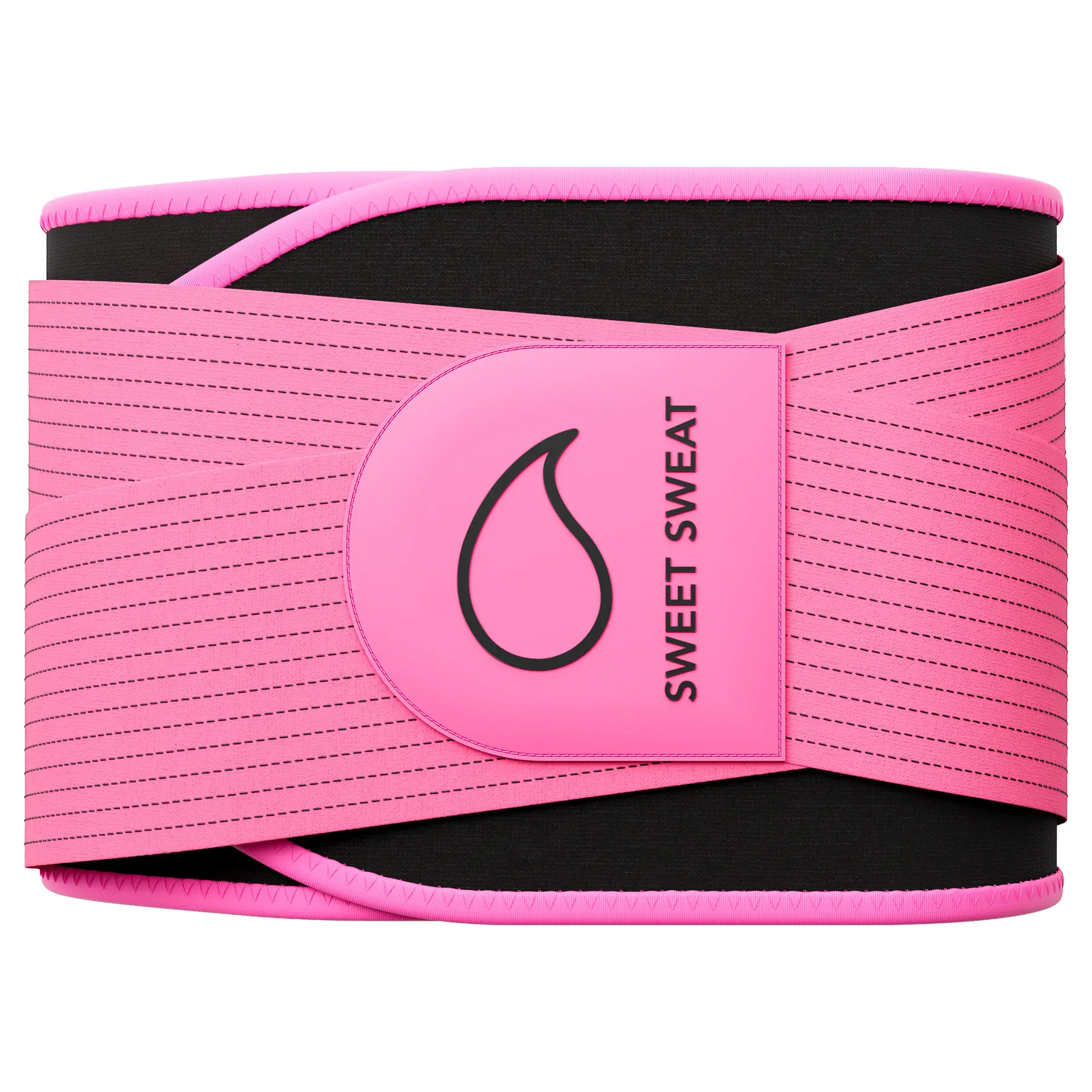 Sweet Sweat 'Pro-Series' Ab Trainer (Pink) with Adjustable Velcro Straps (Medium-Large)