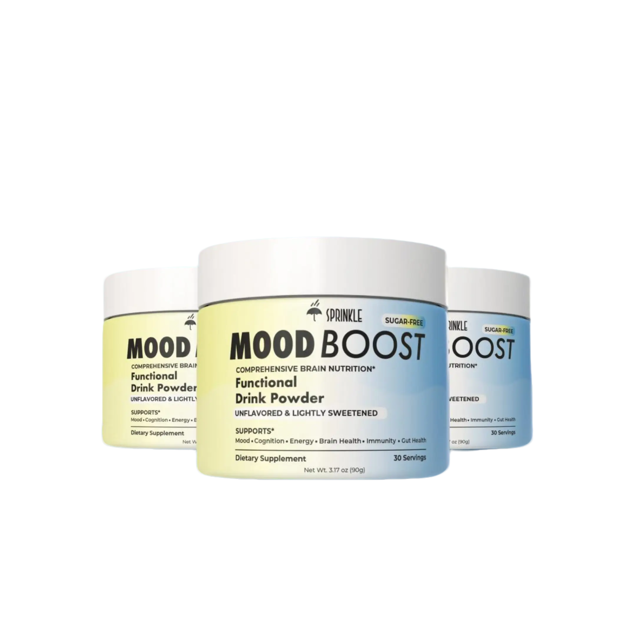 Sprinkle Mood Boost Comprehensive Brain Nutrition Functional Drink Powder for Positive Mood Mental Clarity & Balanced Energy Vegetarian Unflavored