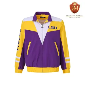 LSU Purple Full Zip Windbreaker Tech