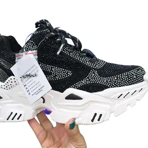 Carla /Zapatilla Very Comfortable with a Little Platform Soft for Daily Use Black Sneakers Trainer Sports Shoes